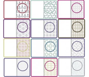 Stickserie ITH - Mug Rugs Basic 3